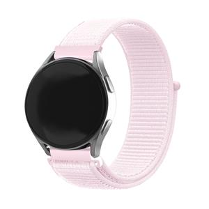 Strap-it Huawei Watch GT 3 Pro 43mm nylon bandje (lichtroze)