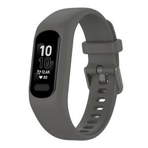 Strap-it Garmin Vivosmart 5 siliconen bandje (donkergrijs)