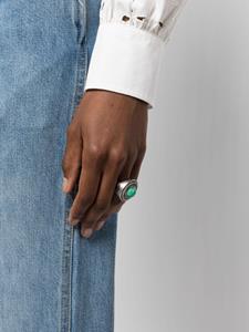 Roberto Cavalli Ring met gegraveerd logo - Zilver