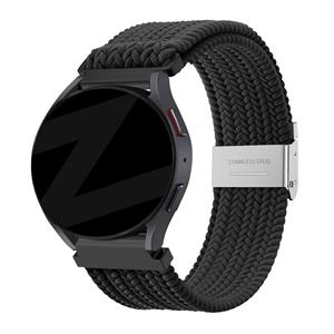 Bandz Fossil Gen 5e - 44mm gevlochten nylon band (zwart)