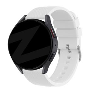 Bandz Huawei Watch GT 3 42mm siliconen band 'Deluxe' (wit)