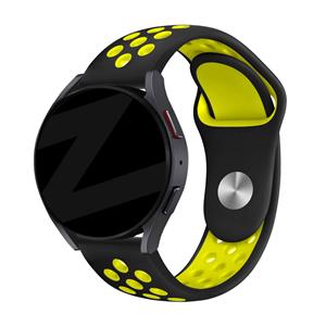 Bandz Amazfit GTS 3 sport band 'Deluxe' (zwart/geel)