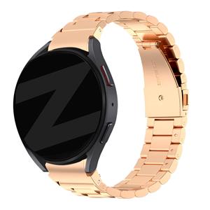 Bandz Samsung Galaxy Watch 4 Classic 46mm stalen band 'Classic' (roségoud)