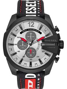 Diesel Mega Chief Chronograph horloge - Zilver