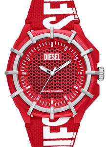 Diesel Framed Solar 51mm horloge - Rood