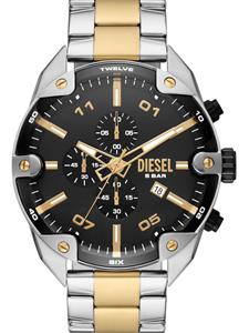 Diesel Spiked 49mm horloge - Zwart