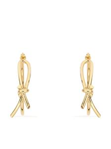 Ferragamo asymmetric bow earrings - Goud