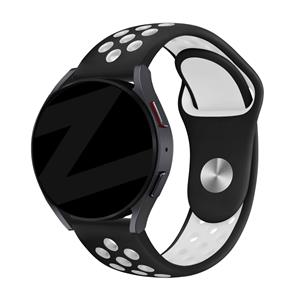 Bandz Huawei Watch GT 2 42mm sport band 'Deluxe' (zwart/wit)