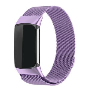 Strap-it Fitbit Charge 6 Milanese band (lichtpaars)