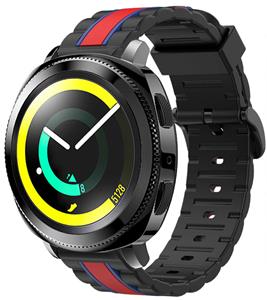 Strap-it Samsung Gear Sport Special Edition Band (zwart/rood)
