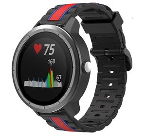 Strap-it Garmin Vivoactive 3 Special Edition band (zwart/rood)