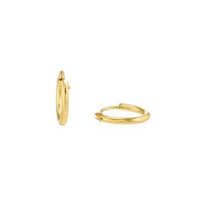 amor Creolen voor mannen en vrouwen, unisex, goud 375