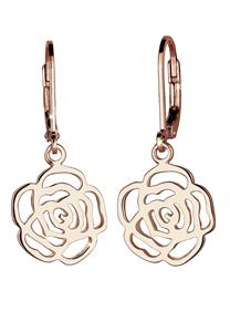 Elli dames uitgesneden roos in 925 sterling zilver verguld