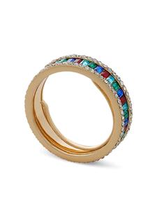 Kenneth Jay Lane crystal-embellished bangle bracelet - Goud