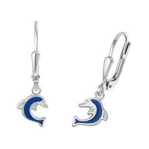 amor Oorbellen voor meisjes, 925 Sterling zilver | dolfijn