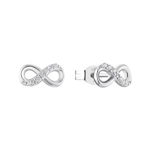 amor Oorbellen voor dames, 925 Sterling zilver, zirkonia synth. | Oneindigheid