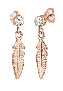 Elli Dames Oor Hanger Veer Boho met Kristal in 925 Sterling Zilver