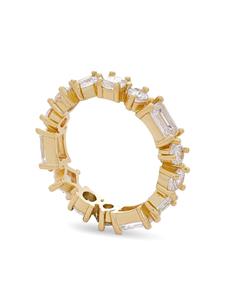 Kenneth Jay Lane Ring verfraaid met kristallen - Goud