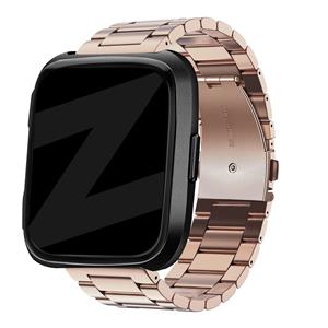 Bandz Fitbit Versa stalen band 'Classic' (roségoud)