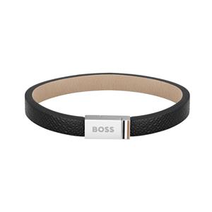 BOSS Armband Schmuck Edelstahl Armschmuck Lederarmband JACE, zu Hoodie, Shirt, Jeans, Sneaker, Underwear, HUGO, BOSS ORANGE!