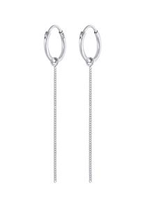 Elli Dames Creolen Oorbellen Hangerketting Minimale Trend in 925 Sterling Zilver