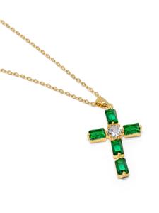 Nialaya Jewelry Halsketting verfraaid met kristallen - Goud