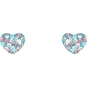 Prinzessin Lillifee Ohrstecker-Set für Mädchen, 925 Sterling Silber, Preciosa, Herz (4-tlg)
