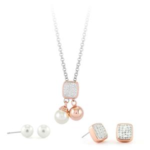 Pierre Cardin Jewellery Set Halsketting & Oorbellen PXX7405