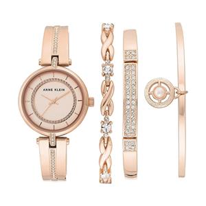 Anne Klein AK/3426RGST Dames Horloge en Armbandset 29mm 3ATM