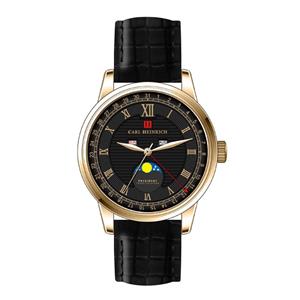 Carl Heinrich Gratis grijze lederen band!  Triple Calendar G3108 YGBL-TRC