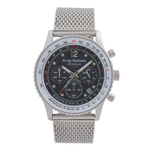 Krug Baümen Krug Baumen 412303DS Air Traveller Diamond Heren Horloge 40mm