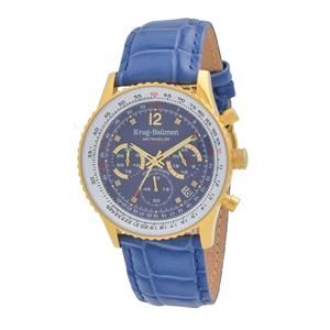 Krug Baümen Krug Baumen 410201DS Air Traveller Diamond Heren Horloge 40mm