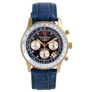 Krug Baümen Krug Baumen Air Traveller Diamond 400207DS Heren Horloge 40mm 3 ATM