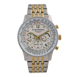 Krug Baümen Krug Baumen 410102DS Air Traveller Diamond Heren Horloge 40mm