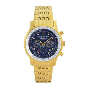 Krug Baümen Krug-Baumen Air Traveller Diamond 46mm 610104DS Heren Horloge