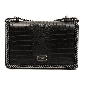Trussardi D66TRC1009-NERO Dames Handtas Leer Zwart 300mmx200mm