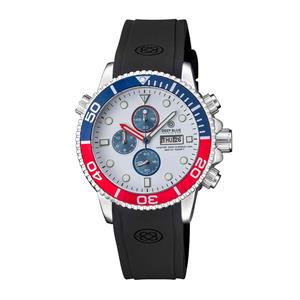 Deep Blue Master 1000 M1KUSACHRPEPWHTSTRP Chronograph Diver 45mm 20 ATM