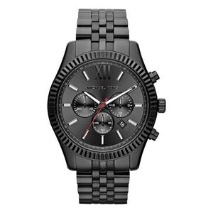 Michael Kors Brookton Chronograph 45 mm staal zwart | MK8320