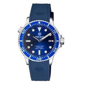 Deep Blue Master 1000 II MSTR442DKBLUBLUSTRP Heren Horloge 44MM 30 ATM