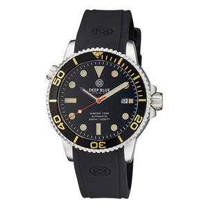 Deep Blue MASTER 1000 AUTOMATIC DIVER BLACK VINTAGE BEZEL
