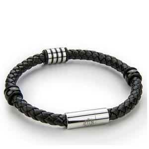 Monomen Men's Genuine Nappa Leather Bracelet MM10828SB