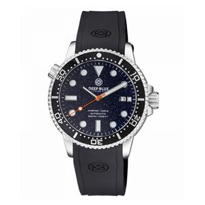 Deep Blue MASTER 1000 II 44MM AUTOMATIC DIVER BLACK CERAMIC BEZEL - BLUE SAND STONE DIAL