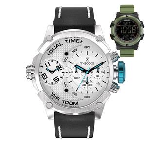 Timecode Marconi Dual Time Chronograph  TC-1002-12 + HE-113-04