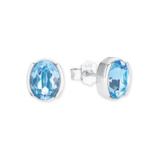 amor Oorbellen voor dames, 925 Sterling zilver, kristal