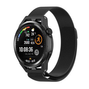 Strap-it Huawei Watch GT Milanese band (zwart)