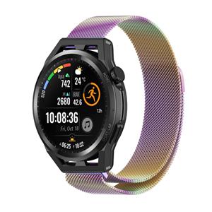 Strap-it Huawei Watch GT Milanese band (regenboog)