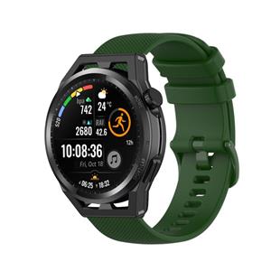 Strap-it Huawei Watch GT luxe siliconen bandje (legergroen)