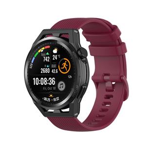 Strap-it Huawei Watch GT luxe siliconen bandje (donkerrood)