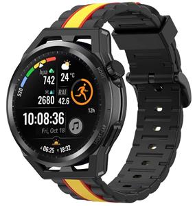 Strap-it Huawei Watch GT Special Edition band (zwart/geel)