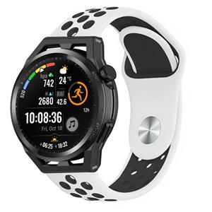 Strap-it Huawei Watch GT sport band (wit/zwart)